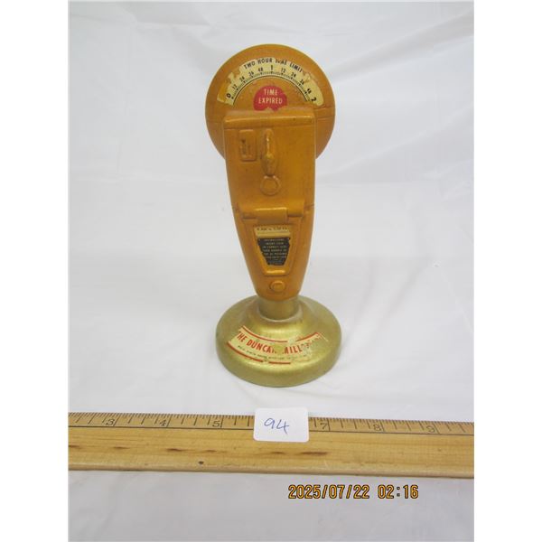 Rare Duncan Miller C. Parking Meter Advertising Item - made of Metal - Paper Weight