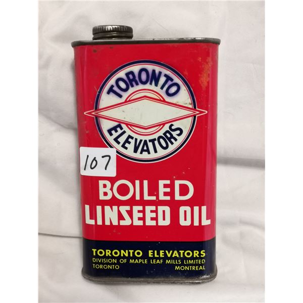 Toronto elevator unseed oil tin can