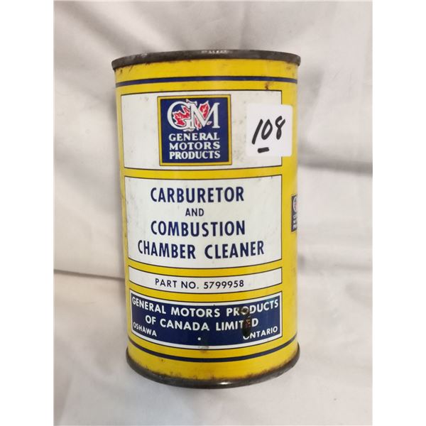 Full GM carburator cleaner tin can