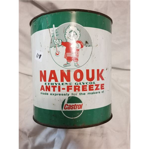 Nanouk anti freeze tin can