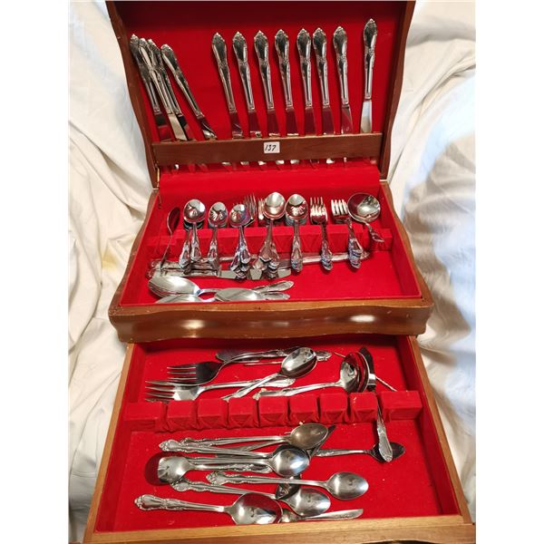 Set of rogers silver ware in box