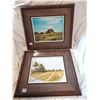 Image 1 : Two k.sawatzky oil painting 16"x14" (pictures themselves are 10"x8")
