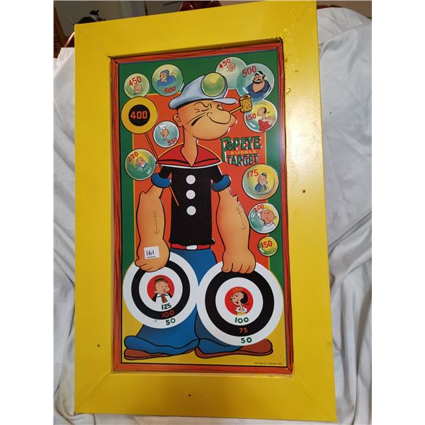 popeye frames tin/game sign 26"x16"