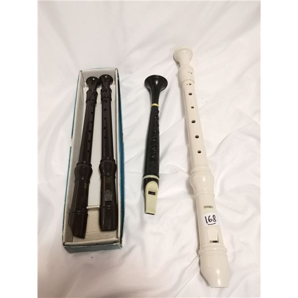 Four vintage recorders