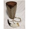 Image 1 : Functional horn, leater drum lot