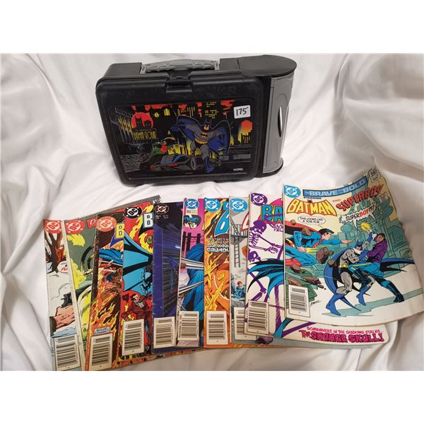 Batman comics and lunchbox