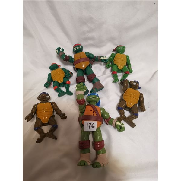 Six vintage turtle, TNNT