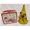 Image 1 : Strawberry shortcake lunch box+vintage speaker