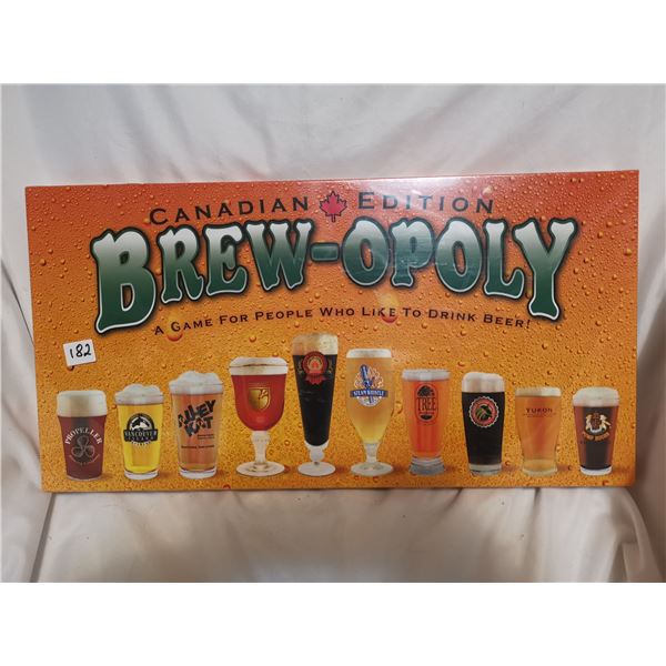 Sealed brew-opoly monopoly game