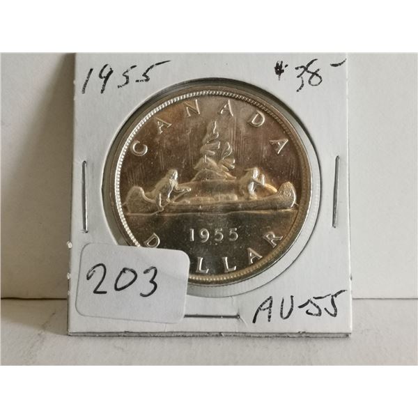 1955 silver dollar