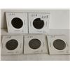 Image 1 : 1859, 1887, 1888, 1893 and 1895 large canadian pennies