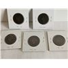Image 4 : 1859, 1887, 1888, 1893 and 1895 large canadian pennies