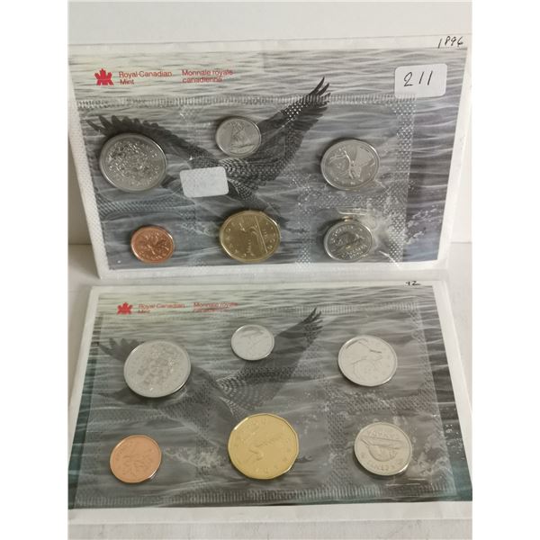 1992 and 1996 coin sets