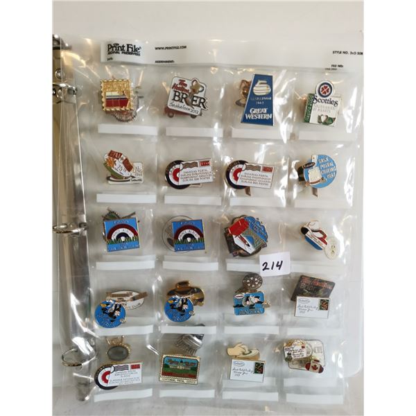 Lot of 40 curling pins