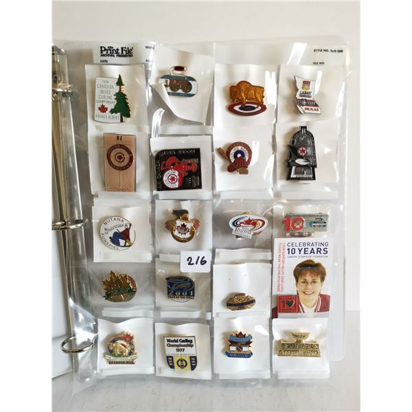 Lot of 40 curling pins