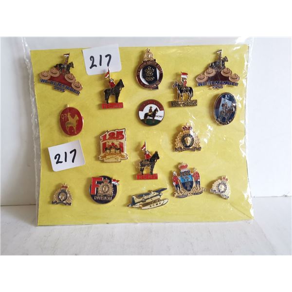 Lot of RCMP pins