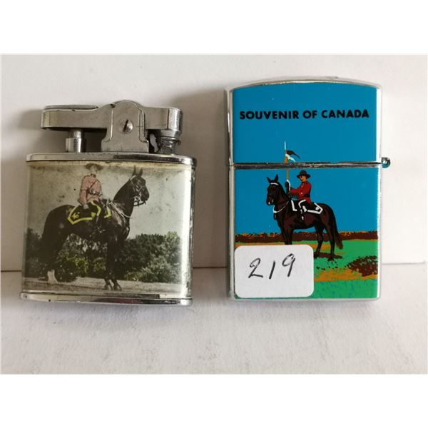 2 RCMP lighters