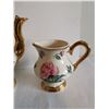 Image 4 : Vintage 22k gold china tea pot cream and sugar bowl