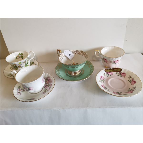 4 royal albert tea cups and saucers