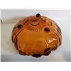 Image 3 : Vintage indiana footed amber fruit bowl 11"