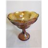 Image 1 : Vintage indiana carnival glass on pedestal 8.5x8.5 high