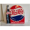 Image 1 : Drink ice-cold pepsi-cola sign 13.5"x13.5