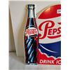 Image 2 : Drink ice-cold pepsi-cola sign 13.5"x13.5