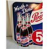 Image 2 : Pepsi-cola sign 13.5"x13"