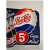 Image 3 : Pepsi-cola sign 13.5"x13"