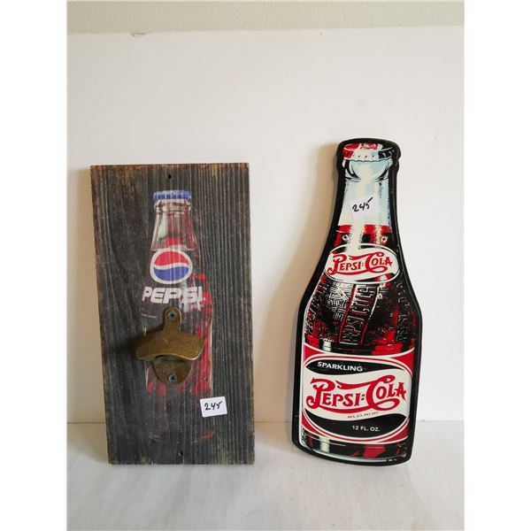 Pepsi bottle opener bottle cut out