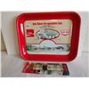 Image 1 : Co-op coke (coca-cola) tray with pencils