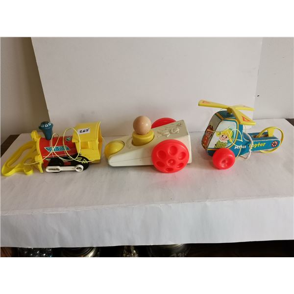 3 fisher price pull toys