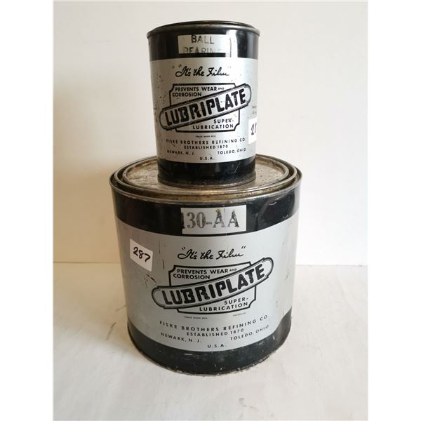 2 lubriplate tins -1 partly full