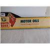 Image 3 : White rose motor oil sign cardboard 24x3.75