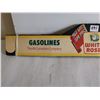 Image 4 : White rose motor oil sign cardboard 24x3.75