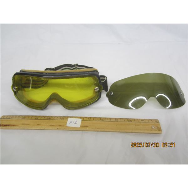 Vintage Baruffaldi Goggles made in Italy with Interchangeable Shades