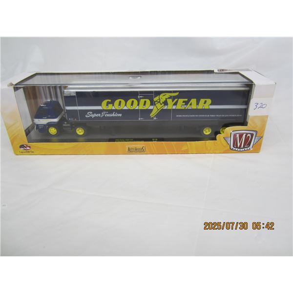 M2 Machines Classic Goodyear Die Cast Semi and Trailer