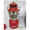 Image 3 : Vintage Red Coleman Lantern with Original Metal Case