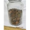 Image 5 : Nabob Coffee Jar Full of Unsorted Pennies from 1940's to Present