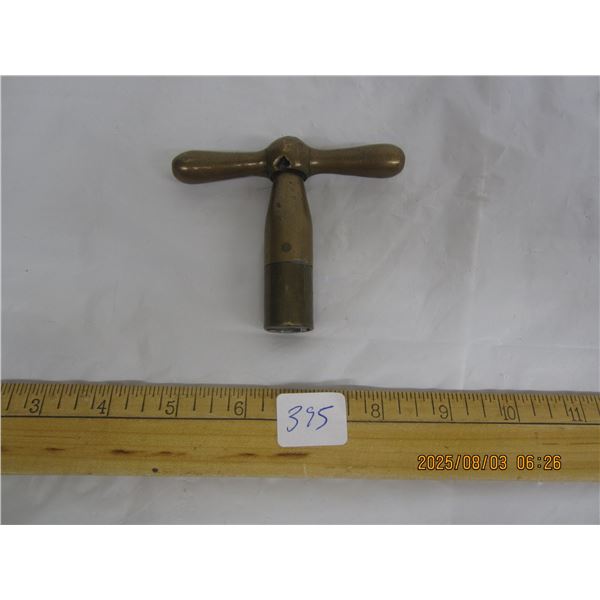 Antique Brass Turn Key for a Steam Locomotive
