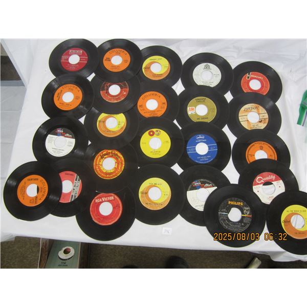 Large Lot of Vintage 45 RPM Records