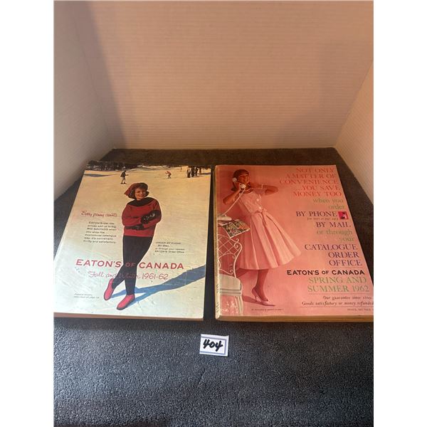 2 eatons catalogues 1961-62 and 1962