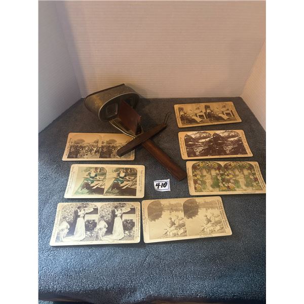 Stereo viewer and cards