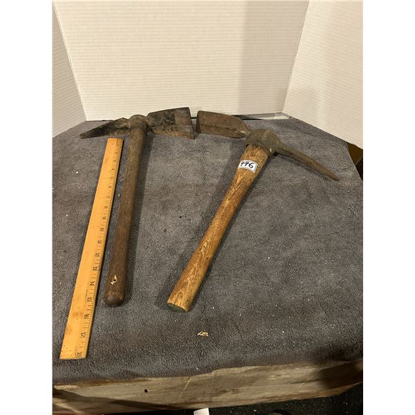 2 mining picks 10" and 13" head