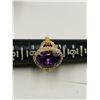 Image 6 : Sterling silver ring , purple stone