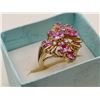 Image 4 : pink stones ring, can't understand hallmark