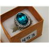 Image 4 : Sterling silver ring, aqua green stone