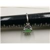 Image 4 : Silver ring, light green stone
