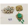 Image 1 : Three vintage broaches