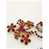 Image 2 : Two red rhinstones broaches, austria